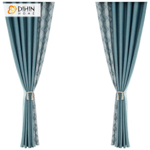 DIHIN HOME Modern Geometric Pattern,Blackout Grommet Window Curtain for Living Room ,52x63-inch,1 Panel Roman Shades Curtains Window Blinds custom curtains blackout curtains curtains for living room sheer curtains curtain fabric linen curtains kitchen curtains velvet curtains pinch pleat curtains bay window curtains outdoor curtains pleated curtains floral curtains dining room curtains kitchen valances drapes for bedroom patio curtains nursery curtains grommet curtains