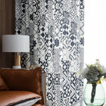 DIHIN HOME Modern Geometric Printed,Blackout Grommet Window Curtain for Living Room ,52x63-inch,1 Panel Roman Shades Curtains Window Blinds custom curtains blackout curtains curtains for living room sheer curtains curtain fabric linen curtains kitchen curtains velvet curtains pinch pleat curtains bay window curtains outdoor curtains pleated curtains floral curtains dining room curtains kitchen valances drapes for bedroom patio curtains nursery curtains grommet curtains