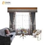 DIHIN HOME Modern Geometric Shape of Diamond Printed Curtain With Valance ,Blackout Curtains Grommet Window Curtain for Living Room ,52x84-inch,1 Panel Roman Shades Window Curtains Curtains Window Blinds Curtains Drapes linen drapery curtains and drapes windows drapes custom curtains blackout curtains curtains for living room window shades sheer curtains curtain fabric window treatments custom drapery