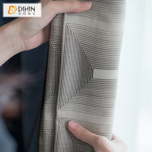 DIHIN HOME Modern Geometry Blue Curtains Printed,Blackout Grommet Window Curtain for Living Room ,52x63-inch,1 Panel Roman Shades Curtains Window Blinds custom curtains blackout curtains curtains for living room sheer curtains curtain fabric linen curtains kitchen curtains velvet curtains pinch pleat curtains bay window curtains outdoor curtains pleated curtains floral curtains dining room curtains kitchen valances drapes for bedroom patio curtains nursery curtains grommet curtains