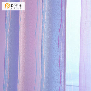 DIHIN HOME Modern Gradient Stripes Printed,Half Blackout Grommet Window Curtain for Living Room ,52x63-inch,1 Panel Roman Shades Curtains Window Blinds custom curtains blackout curtains curtains for living room sheer curtains curtain fabric linen curtains kitchen curtains velvet curtains pinch pleat curtains bay window curtains outdoor curtains pleated curtains floral curtains dining room curtains kitchen valances drapes for bedroom patio curtains nursery curtains grommet curtains