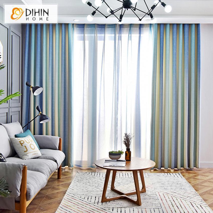 DIHIN HOME Modern Gradual Colors Blackout Curtains ,Blackout Grommet Window Curtain for Living Room ,52x63-inch,1 Panel Roman Shades Curtains Window Blinds custom curtains blackout curtains curtains for living room sheer curtains curtain fabric linen curtains kitchen curtains velvet curtains pinch pleat curtains bay window curtains outdoor curtains pleated curtains floral curtains dining room curtains kitchen valances drapes for bedroom patio curtains nursery curtains grommet curtains