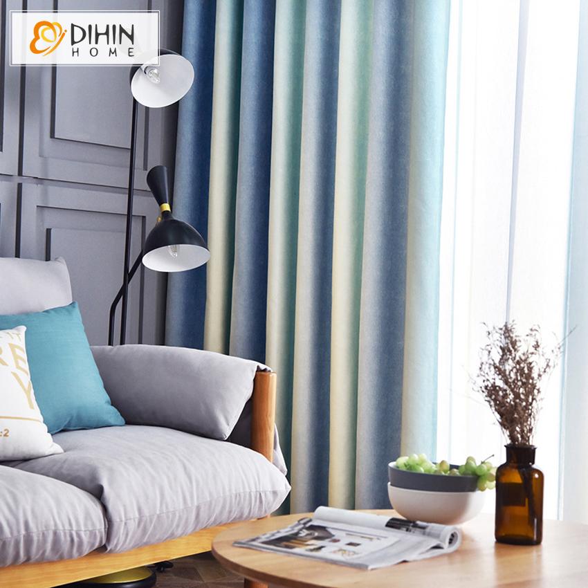 DIHIN HOME Modern Gradual Colors Blackout Curtains ,Blackout Grommet Window Curtain for Living Room ,52x63-inch,1 Panel Roman Shades Curtains Window Blinds custom curtains blackout curtains curtains for living room sheer curtains curtain fabric linen curtains kitchen curtains velvet curtains pinch pleat curtains bay window curtains outdoor curtains pleated curtains floral curtains dining room curtains kitchen valances drapes for bedroom patio curtains nursery curtains grommet curtains