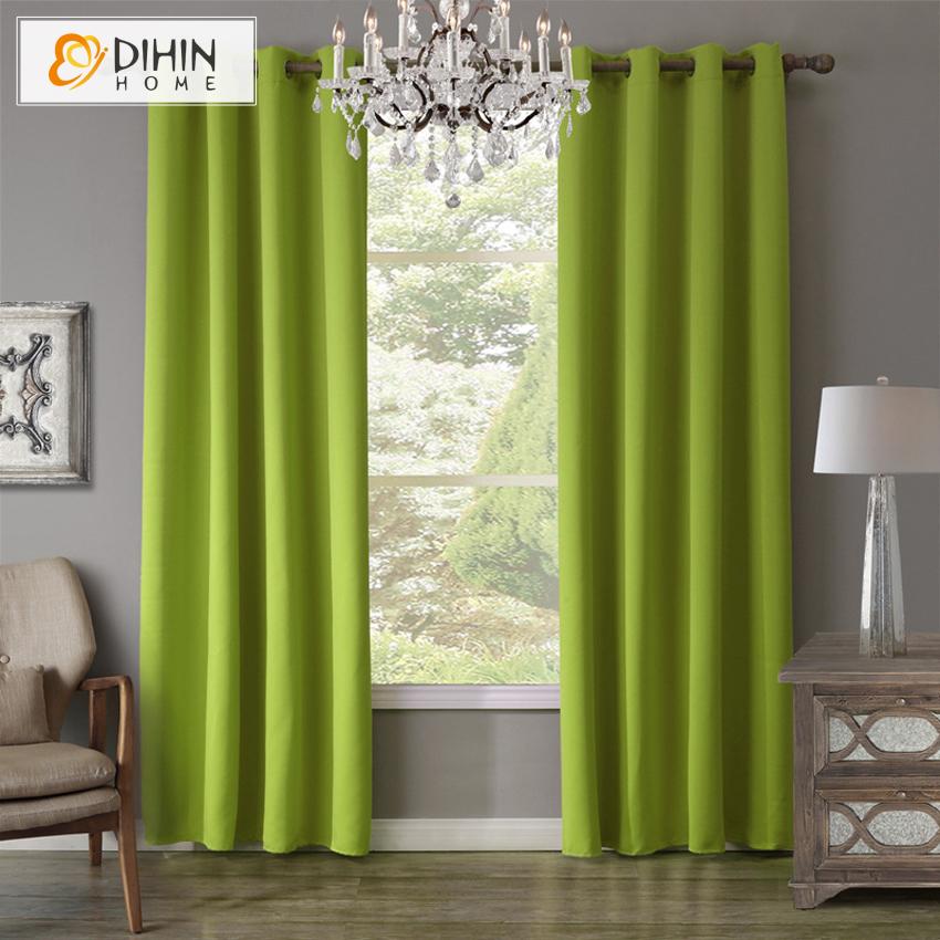 DIHIN HOME Modern Grass Green Color Curtains,Blackout Grommet Window Curtain for Living Room ,52x63-inch,1 Panel Roman Shades Curtains Window Blinds custom curtains blackout curtains curtains for living room sheer curtains curtain fabric linen curtains kitchen curtains velvet curtains pinch pleat curtains bay window curtains outdoor curtains pleated curtains floral curtains dining room curtains kitchen valances drapes for bedroom patio curtains nursery curtains grommet curtains