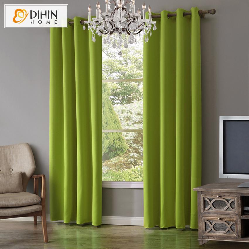 DIHIN HOME Modern Grass Green Color Curtains,Blackout Grommet Window Curtain for Living Room ,52x63-inch,1 Panel Roman Shades Curtains Window Blinds custom curtains blackout curtains curtains for living room sheer curtains curtain fabric linen curtains kitchen curtains velvet curtains pinch pleat curtains bay window curtains outdoor curtains pleated curtains floral curtains dining room curtains kitchen valances drapes for bedroom patio curtains nursery curtains grommet curtains