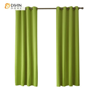 DIHIN HOME Modern Grass Green Color Curtains,Blackout Grommet Window Curtain for Living Room ,52x63-inch,1 Panel Roman Shades Curtains Window Blinds custom curtains blackout curtains curtains for living room sheer curtains curtain fabric linen curtains kitchen curtains velvet curtains pinch pleat curtains bay window curtains outdoor curtains pleated curtains floral curtains dining room curtains kitchen valances drapes for bedroom patio curtains nursery curtains grommet curtains