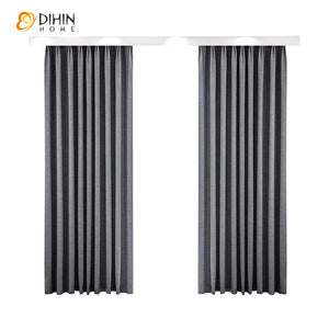 DIHIN HOME Modern Gray Cotton Linen Blackout Curtains,Grommet Window Curtain for Living Room ,52x63-inch,1 Panel Roman Shades Curtains Window Blinds custom curtains blackout curtains curtains for living room sheer curtains curtain fabric linen curtains kitchen curtains velvet curtains pinch pleat curtains bay window curtains outdoor curtains pleated curtains floral curtains dining room curtains kitchen valances drapes for bedroom patio curtains nursery curtains grommet curtains