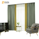 DIHIN HOME Modern Green and Yellow Color,Blackout Curtains Grommet Window Curtain for Living Room ,52x63-inch,1 Panel Roman Shades Curtains Window Blinds custom curtains blackout curtains curtains for living room sheer curtains curtain fabric linen curtains kitchen curtains velvet curtains pinch pleat curtains bay window curtains outdoor curtains pleated curtains floral curtains dining room curtains kitchen valances drapes for bedroom patio curtains nursery curtains grommet curtains