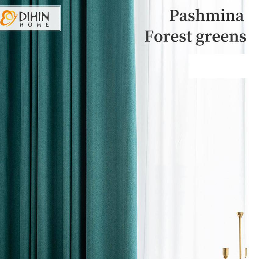 DIHIN HOME Modern Green Color High Quality Curtains,Blackout Grommet Window Curtain for Living Room ,52x63-inch,1 Panel Roman Shades Curtains Window Blinds custom curtains blackout curtains curtains for living room sheer curtains curtain fabric linen curtains kitchen curtains velvet curtains pinch pleat curtains bay window curtains outdoor curtains pleated curtains floral curtains dining room curtains kitchen valances drapes for bedroom patio curtains nursery curtains grommet curtains