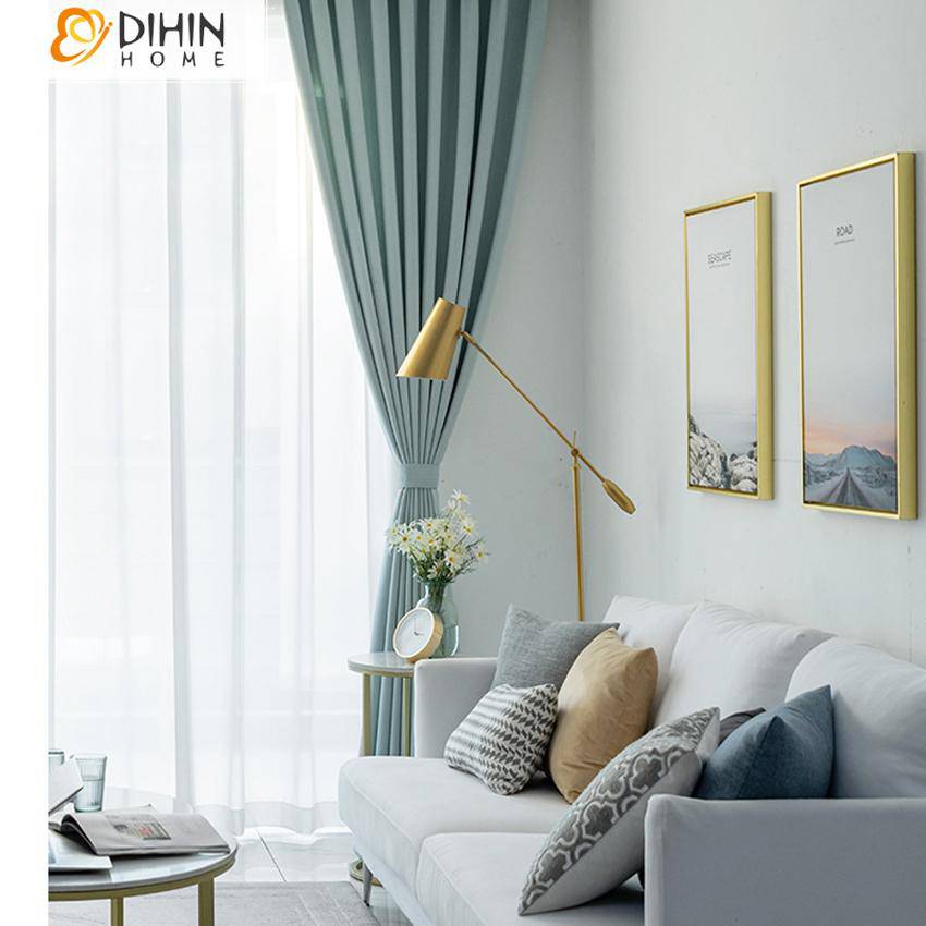 DIHIN HOME Modern Green Color High Quality Curtains,Blackout Grommet Window Curtain for Living Room ,52x63-inch,1 Panel Roman Shades Curtains Window Blinds custom curtains blackout curtains curtains for living room sheer curtains curtain fabric linen curtains kitchen curtains velvet curtains pinch pleat curtains bay window curtains outdoor curtains pleated curtains floral curtains dining room curtains kitchen valances drapes for bedroom patio curtains nursery curtains grommet curtains