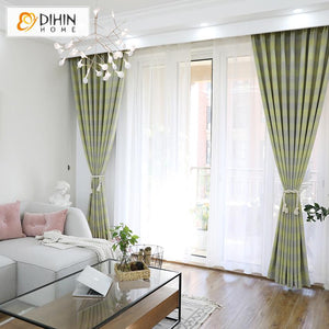 DIHIN HOME Modern Green Color Plaid,Blackout Grommet Window Curtain for Living Room ,52x63-inch,1 Panel Roman Shades Curtains Window Blinds custom curtains blackout curtains curtains for living room sheer curtains curtain fabric linen curtains kitchen curtains velvet curtains pinch pleat curtains bay window curtains outdoor curtains pleated curtains floral curtains dining room curtains kitchen valances drapes for bedroom patio curtains nursery curtains grommet curtains