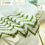 DIHIN HOME Modern Green Cotton Linen,Sheer Curtain,Grommet Window Curtain for Living Room ,52x63-inch,1 Panel Curtains custom curtains blackout curtains curtains for living room curtain fabric linen curtains