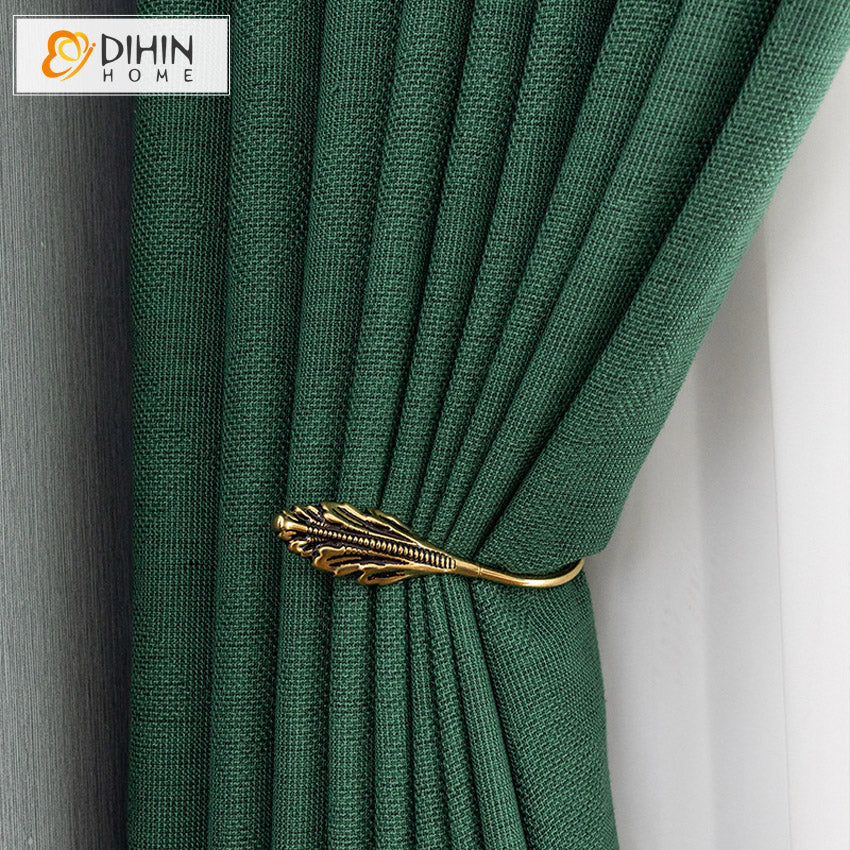 DIHIN HOME Modern Green Thick Cotton Linen Curtains,Grommet Window Curtain for Living Room ,52x63-inch,1 Panel Roman Shades Curtains Window Blinds custom curtains blackout curtains curtains for living room sheer curtains curtain fabric linen curtains kitchen curtains velvet curtains pinch pleat curtains bay window curtains outdoor curtains pleated curtains floral curtains dining room curtains kitchen valances drapes for bedroom patio curtains nursery curtains grommet curtains