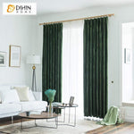 DIHIN HOME Modern Green Velvet Curtains ,Blackout Grommet Window Curtain for Living Room ,52x63-inch,1 Panel Roman Shades Curtains Window Blinds custom curtains blackout curtains curtains for living room sheer curtains curtain fabric linen curtains kitchen curtains velvet curtains pinch pleat curtains bay window curtains outdoor curtains pleated curtains floral curtains dining room curtains kitchen valances drapes for bedroom patio curtains nursery curtains grommet curtains