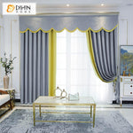DIHIN HOME Modern Grey and Yellow Color Simple Valance,Blackout Curtains Grommet Window Curtain for Living Room ,52x84-inch,1 Panel Roman Shades Curtains Window Blinds custom curtains blackout curtains curtains for living room sheer curtains curtain fabric linen curtains kitchen curtains velvet curtains pinch pleat curtains bay window curtains outdoor curtains pleated curtains floral curtains dining room curtains kitchen valances drapes for bedroom patio curtains nursery curtains grommet curtains