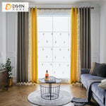 DIHIN HOME Modern Grey and Yellow Fabric Fashion Geometric Curtains,Blackout Grommet Window Curtain for Living Room ,52x63-inch,1 Panel Roman Shades Curtains Window Blinds custom curtains blackout curtains curtains for living room sheer curtains curtain fabric linen curtains kitchen curtains velvet curtains pinch pleat curtains bay window curtains outdoor curtains pleated curtains floral curtains dining room curtains kitchen valances drapes for bedroom patio curtains nursery curtains grommet curtains