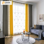 DIHIN HOME Modern Grey and Yellow Fabric Fashion Geometric Curtains,Blackout Grommet Window Curtain for Living Room ,52x63-inch,1 Panel Roman Shades Curtains Window Blinds custom curtains blackout curtains curtains for living room sheer curtains curtain fabric linen curtains kitchen curtains velvet curtains pinch pleat curtains bay window curtains outdoor curtains pleated curtains floral curtains dining room curtains kitchen valances drapes for bedroom patio curtains nursery curtains grommet curtains