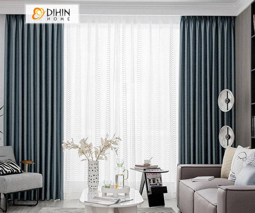 DIHIN HOME Modern Grey Color,Blackout Grommet Window Curtain for Living Room ,52x63-inch,1 Panel Roman Shades Curtains Window Blinds custom curtains blackout curtains curtains for living room sheer curtains curtain fabric linen curtains kitchen curtains velvet curtains pinch pleat curtains bay window curtains outdoor curtains pleated curtains floral curtains dining room curtains kitchen valances drapes for bedroom patio curtains nursery curtains grommet curtains