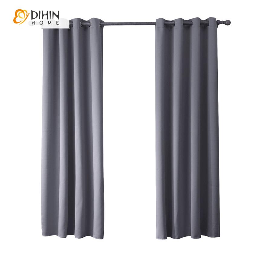DIHIN HOME Modern Grey Color Curtains,Blackout Grommet Window Curtain for Living Room ,52x63-inch,1 Panel Roman Shades Curtains Window Blinds custom curtains blackout curtains curtains for living room sheer curtains curtain fabric linen curtains kitchen curtains velvet curtains pinch pleat curtains bay window curtains outdoor curtains pleated curtains floral curtains dining room curtains kitchen valances drapes for bedroom patio curtains nursery curtains grommet curtains