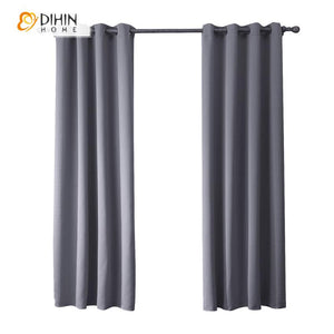 DIHIN HOME Modern Grey Color Curtains,Blackout Grommet Window Curtain for Living Room ,52x63-inch,1 Panel Roman Shades Curtains Window Blinds custom curtains blackout curtains curtains for living room sheer curtains curtain fabric linen curtains kitchen curtains velvet curtains pinch pleat curtains bay window curtains outdoor curtains pleated curtains floral curtains dining room curtains kitchen valances drapes for bedroom patio curtains nursery curtains grommet curtains