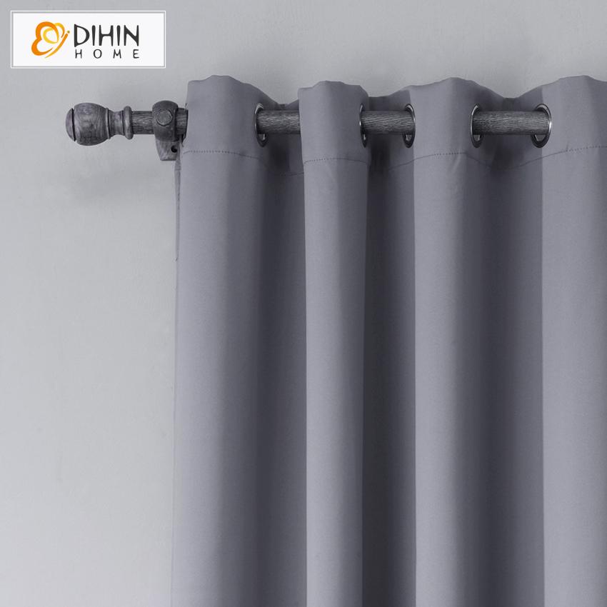 DIHIN HOME Modern Grey Color Curtains,Blackout Grommet Window Curtain for Living Room ,52x63-inch,1 Panel Roman Shades Curtains Window Blinds custom curtains blackout curtains curtains for living room sheer curtains curtain fabric linen curtains kitchen curtains velvet curtains pinch pleat curtains bay window curtains outdoor curtains pleated curtains floral curtains dining room curtains kitchen valances drapes for bedroom patio curtains nursery curtains grommet curtains