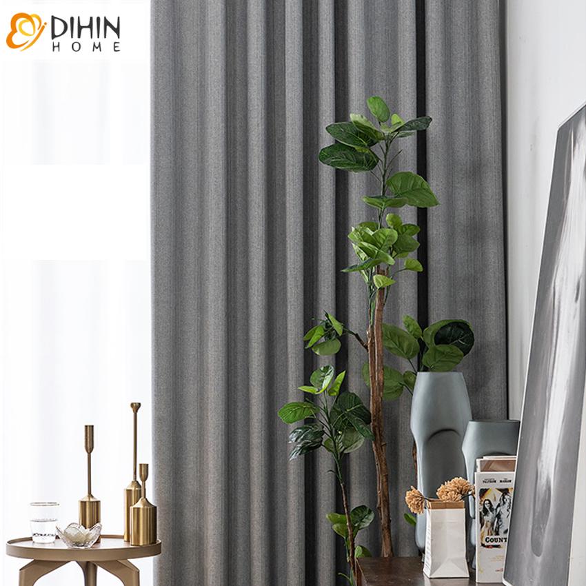 DIHIN HOME Modern Grey Color High Quality Curtains,Blackout Grommet Window Curtain for Living Room ,52x63-inch,1 Panel Roman Shades Curtains Window Blinds custom curtains blackout curtains curtains for living room sheer curtains curtain fabric linen curtains kitchen curtains velvet curtains pinch pleat curtains bay window curtains outdoor curtains pleated curtains floral curtains dining room curtains kitchen valances drapes for bedroom patio curtains nursery curtains grommet curtains