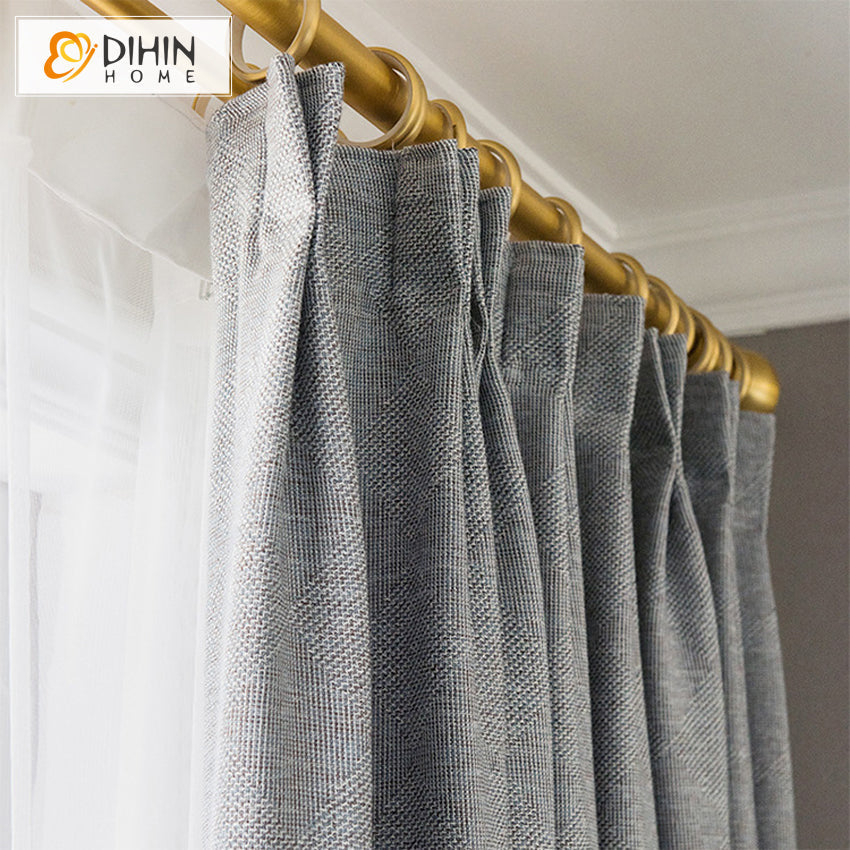 DIHIN HOME Modern Grey Color Thick Fabric,Blackout Curtains Grommet Window Curtain for Living Room ,52x84-inch,1 Panel Roman Shades Curtains Window Blinds custom curtains blackout curtains curtains for living room sheer curtains curtain fabric linen curtains kitchen curtains velvet curtains pinch pleat curtains bay window curtains outdoor curtains pleated curtains floral curtains dining room curtains kitchen valances drapes for bedroom patio curtains nursery curtains grommet curtains