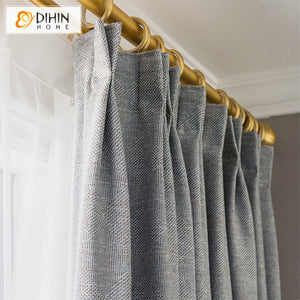 DIHIN HOME Modern Grey Color Thick Fabric,Blackout Curtains Grommet Window Curtain for Living Room ,52x84-inch,1 Panel Roman Shades Curtains Window Blinds custom curtains blackout curtains curtains for living room sheer curtains curtain fabric linen curtains kitchen curtains velvet curtains pinch pleat curtains bay window curtains outdoor curtains pleated curtains floral curtains dining room curtains kitchen valances drapes for bedroom patio curtains nursery curtains grommet curtains