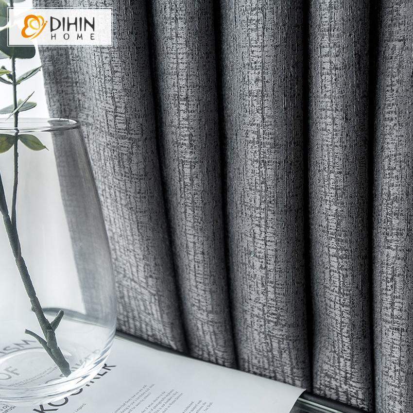 DIHIN HOME Modern Grey Color Thickened Fabric Customized Curtains,Blackout Grommet Window Curtain for Living Room ,52x63-inch,1 Panel Roman Shades Curtains Window Blinds custom curtains blackout curtains curtains for living room sheer curtains curtain fabric linen curtains kitchen curtains velvet curtains pinch pleat curtains bay window curtains outdoor curtains pleated curtains floral curtains dining room curtains kitchen valances drapes for bedroom patio curtains nursery curtains grommet curtains