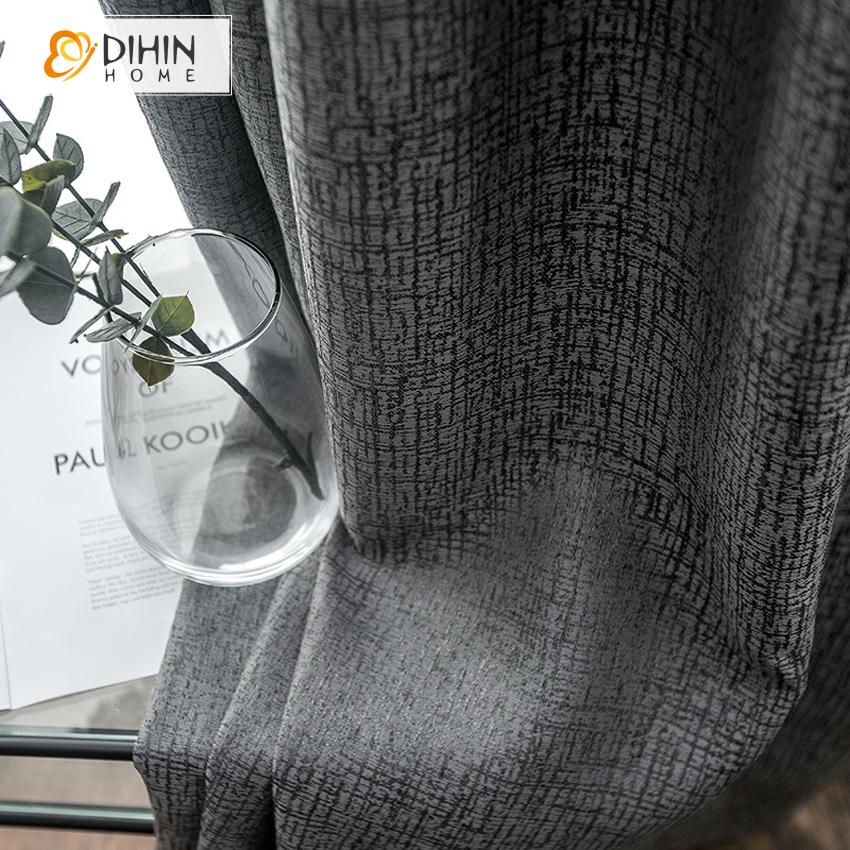 DIHIN HOME Modern Grey Color Thickened Fabric Customized Curtains,Blackout Grommet Window Curtain for Living Room ,52x63-inch,1 Panel Roman Shades Curtains Window Blinds custom curtains blackout curtains curtains for living room sheer curtains curtain fabric linen curtains kitchen curtains velvet curtains pinch pleat curtains bay window curtains outdoor curtains pleated curtains floral curtains dining room curtains kitchen valances drapes for bedroom patio curtains nursery curtains grommet curtains