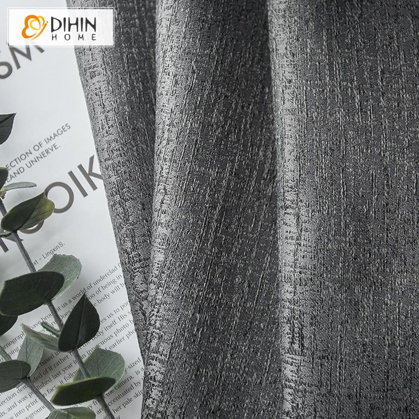 DIHIN HOME Modern Grey Color Thickened Fabric Customized Curtains,Blackout Grommet Window Curtain for Living Room ,52x63-inch,1 Panel Roman Shades Curtains Window Blinds custom curtains blackout curtains curtains for living room sheer curtains curtain fabric linen curtains kitchen curtains velvet curtains pinch pleat curtains bay window curtains outdoor curtains pleated curtains floral curtains dining room curtains kitchen valances drapes for bedroom patio curtains nursery curtains grommet curtains