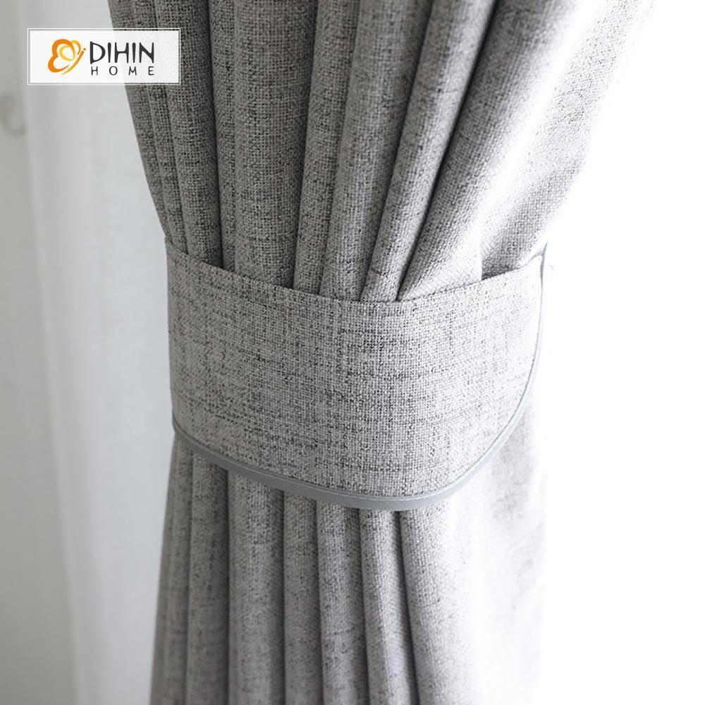 DIHIN HOME  Modern Grey Color Window Shade ,Cotton Linen ,Blackout Grommet Window Curtain for Living Room ,52x63-inch,1 Panel Roman Shades Curtains Window Blinds custom curtains blackout curtains curtains for living room sheer curtains curtain fabric linen curtains kitchen curtains velvet curtains pinch pleat curtains bay window curtains outdoor curtains pleated curtains floral curtains dining room curtains kitchen valances drapes for bedroom patio curtains nursery curtains grommet curtains