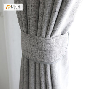 DIHIN HOME  Modern Grey Color Window Shade ,Cotton Linen ,Blackout Grommet Window Curtain for Living Room ,52x63-inch,1 Panel Roman Shades Curtains Window Blinds custom curtains blackout curtains curtains for living room sheer curtains curtain fabric linen curtains kitchen curtains velvet curtains pinch pleat curtains bay window curtains outdoor curtains pleated curtains floral curtains dining room curtains kitchen valances drapes for bedroom patio curtains nursery curtains grommet curtains