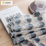 DIHIN HOME Modern Grey Geometric Embroidered,Sheer Curtain,Grommet Window Curtain for Living Room ,52x63-inch,1 Panel Roman Shades Curtains Window Blinds custom curtains blackout curtains curtains for living room sheer curtains curtain fabric linen curtains kitchen curtains velvet curtains pinch pleat curtains bay window curtains outdoor curtains pleated curtains floral curtains dining room curtains kitchen valances drapes for bedroom patio curtains nursery curtains grommet curtains