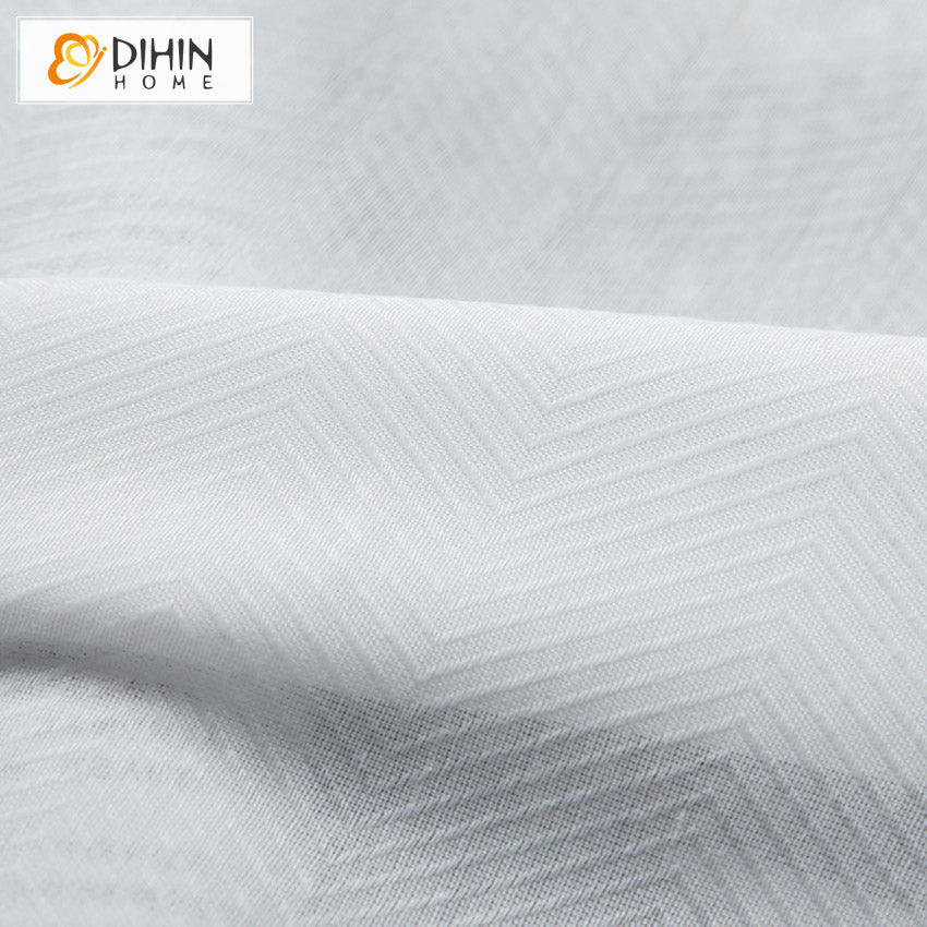 DIHIN HOME Modern Herringbone Jacquard,Sheer Curtain, Grommet Window Curtain for Living Room ,52x63-inch,1 Panel Roman Shades Curtains Window Blinds custom curtains blackout curtains curtains for living room sheer curtains curtain fabric linen curtains kitchen curtains velvet curtains pinch pleat curtains bay window curtains outdoor curtains pleated curtains floral curtains dining room curtains kitchen valances drapes for bedroom patio curtains nursery curtains grommet curtains
