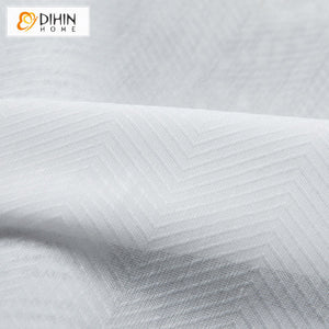 DIHIN HOME Modern Herringbone Jacquard,Sheer Curtain, Grommet Window Curtain for Living Room ,52x63-inch,1 Panel Roman Shades Curtains Window Blinds custom curtains blackout curtains curtains for living room sheer curtains curtain fabric linen curtains kitchen curtains velvet curtains pinch pleat curtains bay window curtains outdoor curtains pleated curtains floral curtains dining room curtains kitchen valances drapes for bedroom patio curtains nursery curtains grommet curtains