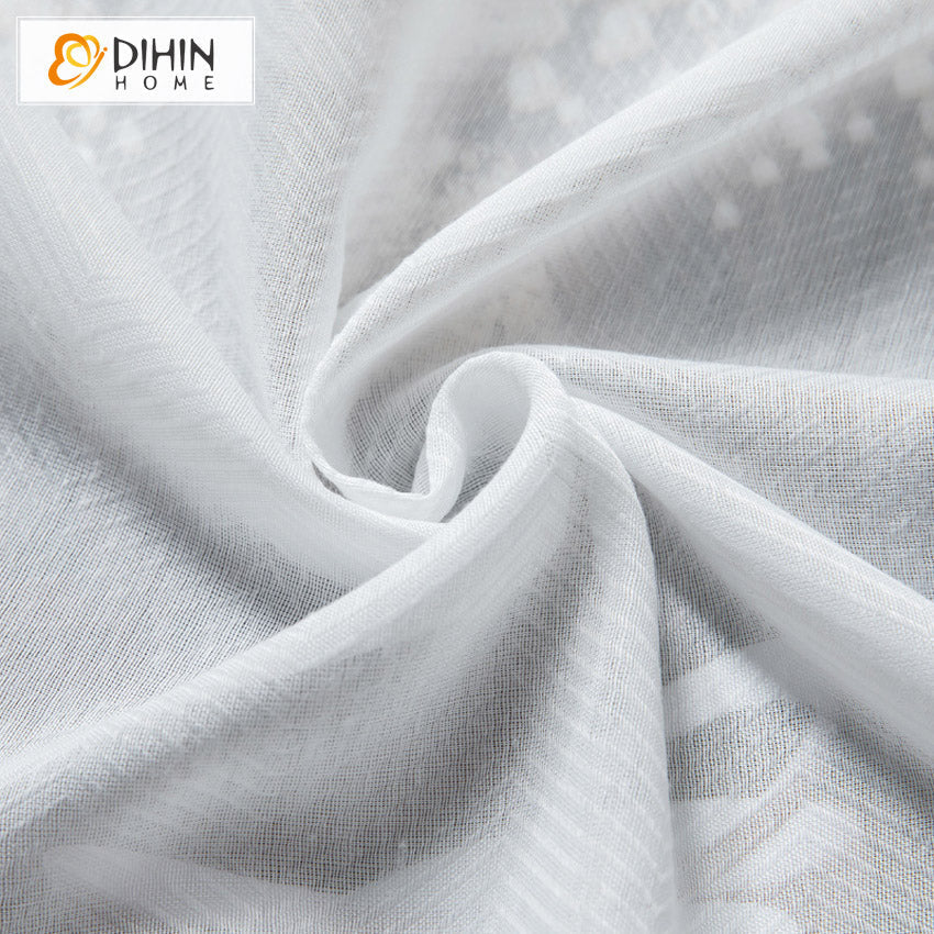 DIHIN HOME Modern Herringbone Jacquard,Sheer Curtain, Grommet Window Curtain for Living Room ,52x63-inch,1 Panel Roman Shades Curtains Window Blinds custom curtains blackout curtains curtains for living room sheer curtains curtain fabric linen curtains kitchen curtains velvet curtains pinch pleat curtains bay window curtains outdoor curtains pleated curtains floral curtains dining room curtains kitchen valances drapes for bedroom patio curtains nursery curtains grommet curtains