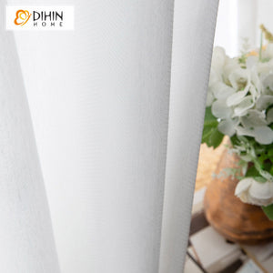 DIHIN HOME Modern Herringbone Jacquard,Sheer Curtain, Grommet Window Curtain for Living Room ,52x63-inch,1 Panel Roman Shades Curtains Window Blinds custom curtains blackout curtains curtains for living room sheer curtains curtain fabric linen curtains kitchen curtains velvet curtains pinch pleat curtains bay window curtains outdoor curtains pleated curtains floral curtains dining room curtains kitchen valances drapes for bedroom patio curtains nursery curtains grommet curtains