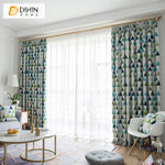 DIHIN HOME Modern High-end Colorful Geometric Triangle Printed,Blackout Grommet Window Curtain for Living Room,1 Panel Roman Shades Curtains Window Blinds custom curtains blackout curtains curtains for living room sheer curtains curtain fabric linen curtains kitchen curtains velvet curtains pinch pleat curtains bay window curtains outdoor curtains pleated curtains floral curtains dining room curtains kitchen valances drapes for bedroom patio curtains nursery curtains grommet curtains