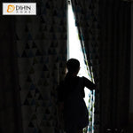 DIHIN HOME Modern High-end Colorful Geometric Triangle Printed,Blackout Grommet Window Curtain for Living Room,1 Panel Roman Shades Curtains Window Blinds custom curtains blackout curtains curtains for living room sheer curtains curtain fabric linen curtains kitchen curtains velvet curtains pinch pleat curtains bay window curtains outdoor curtains pleated curtains floral curtains dining room curtains kitchen valances drapes for bedroom patio curtains nursery curtains grommet curtains
