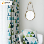 DIHIN HOME Modern High-end Colorful Geometric Triangle Printed,Blackout Grommet Window Curtain for Living Room,1 Panel Roman Shades Curtains Window Blinds custom curtains blackout curtains curtains for living room sheer curtains curtain fabric linen curtains kitchen curtains velvet curtains pinch pleat curtains bay window curtains outdoor curtains pleated curtains floral curtains dining room curtains kitchen valances drapes for bedroom patio curtains nursery curtains grommet curtains