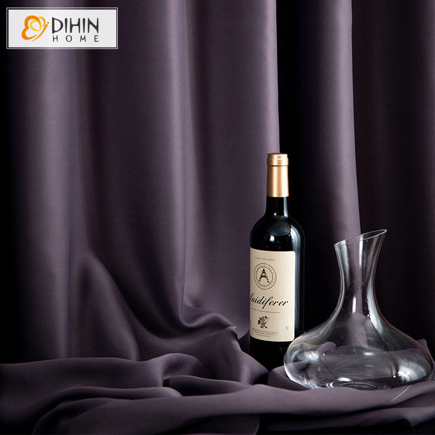 DIHIN HOME Modern High Precision Purple Color,Blackout Grommet Window Curtain for Living Room,52x63-inch,1 Panel Roman Shades Curtains Window Blinds custom curtains blackout curtains curtains for living room sheer curtains curtain fabric linen curtains kitchen curtains velvet curtains pinch pleat curtains bay window curtains outdoor curtains pleated curtains floral curtains dining room curtains kitchen valances drapes for bedroom patio curtains nursery curtains grommet curtains