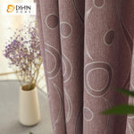 DIHIN HOME Modern High Quality Circle and Geometry Window Shade ,Cotton / Linen,Blackout Grommet Window Curtain for Living Room ,52x63-inch,1 Panel Roman Shades Window Curtains Curtains Window Blinds Curtains Drapes linen drapery curtains and drapes windows drapes custom curtains blackout curtains curtains for living room window shades sheer curtains curtain fabric window treatments custom drapery