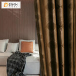 DIHIN HOME Modern High Quality Coffee Color Jacquard Curtain,Blackout Curtains Grommet Window Curtain for Living Room ,52x63-inch,1 Panel Roman Shades Curtains Window Blinds custom curtains blackout curtains curtains for living room sheer curtains curtain fabric linen curtains kitchen curtains velvet curtains pinch pleat curtains bay window curtains outdoor curtains pleated curtains floral curtains dining room curtains kitchen valances drapes for bedroom patio curtains nursery curtains grommet curtains