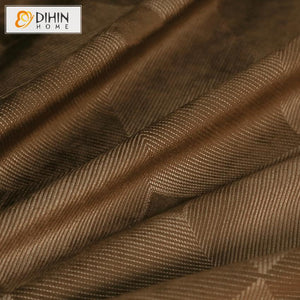 DIHIN HOME Modern High Quality Coffee Color Jacquard Curtain,Blackout Curtains Grommet Window Curtain for Living Room ,52x63-inch,1 Panel Roman Shades Curtains Window Blinds custom curtains blackout curtains curtains for living room sheer curtains curtain fabric linen curtains kitchen curtains velvet curtains pinch pleat curtains bay window curtains outdoor curtains pleated curtains floral curtains dining room curtains kitchen valances drapes for bedroom patio curtains nursery curtains grommet curtains