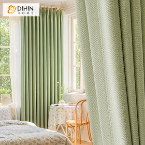 DIHIN HOME Modern High Quality Green Color,Blackout Grommet Window Curtain for Living Room,1 Panel Roman Shades Curtains Window Blinds custom curtains blackout curtains curtains for living room sheer curtains curtain fabric linen curtains kitchen curtains velvet curtains pinch pleat curtains bay window curtains outdoor curtains pleated curtains floral curtains dining room curtains kitchen valances drapes for bedroom patio curtains nursery curtains grommet curtains