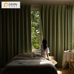 DIHIN HOME Modern High Quality Green Color,Blackout Grommet Window Curtain for Living Room,1 Panel Roman Shades Curtains Window Blinds custom curtains blackout curtains curtains for living room sheer curtains curtain fabric linen curtains kitchen curtains velvet curtains pinch pleat curtains bay window curtains outdoor curtains pleated curtains floral curtains dining room curtains kitchen valances drapes for bedroom patio curtains nursery curtains grommet curtains