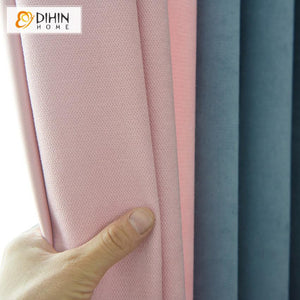 DIHIN HOME Modern High Quality Soft Feeling Pink and Blue Printed,Blackout Grommet Window Curtain for Living Room ,52x63-inch,1 Panel Roman Shades Curtains Window Blinds custom curtains blackout curtains curtains for living room sheer curtains curtain fabric linen curtains kitchen curtains velvet curtains pinch pleat curtains bay window curtains outdoor curtains pleated curtains floral curtains dining room curtains kitchen valances drapes for bedroom patio curtains nursery curtains grommet curtains