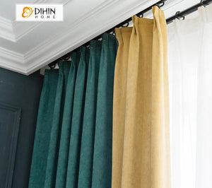 DIHIN HOME Modern High Quality Velvet Fabric Green and Yellow Printed,Blackout Grommet Window Curtain for Living Room ,52x63-inch,1 Panel Roman Shades Curtains Window Blinds custom curtains blackout curtains curtains for living room sheer curtains curtain fabric linen curtains kitchen curtains velvet curtains pinch pleat curtains bay window curtains outdoor curtains pleated curtains floral curtains dining room curtains kitchen valances drapes for bedroom patio curtains nursery curtains grommet curtains