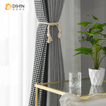 DIHIN HOME Modern Houndstooth Jacquard,Blackout Grommet Window Curtain for Living Room ,52x63-inch,1 Panel Roman Shades Curtains Window Blinds custom curtains blackout curtains curtains for living room sheer curtains curtain fabric linen curtains kitchen curtains velvet curtains pinch pleat curtains bay window curtains outdoor curtains pleated curtains floral curtains dining room curtains kitchen valances drapes for bedroom patio curtains nursery curtains grommet curtains